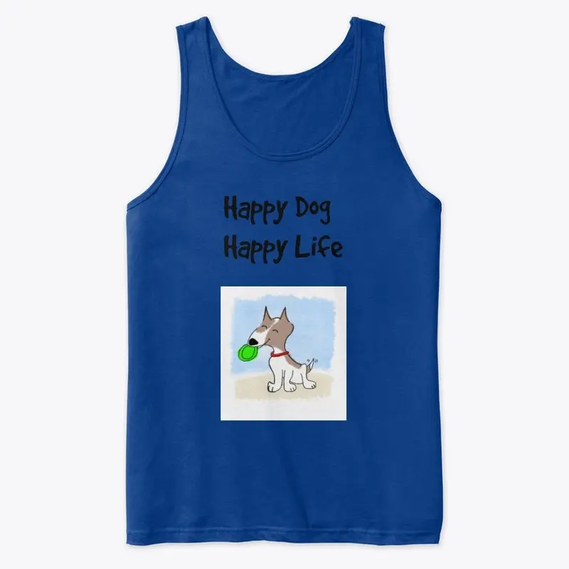 Tank top, happy dog